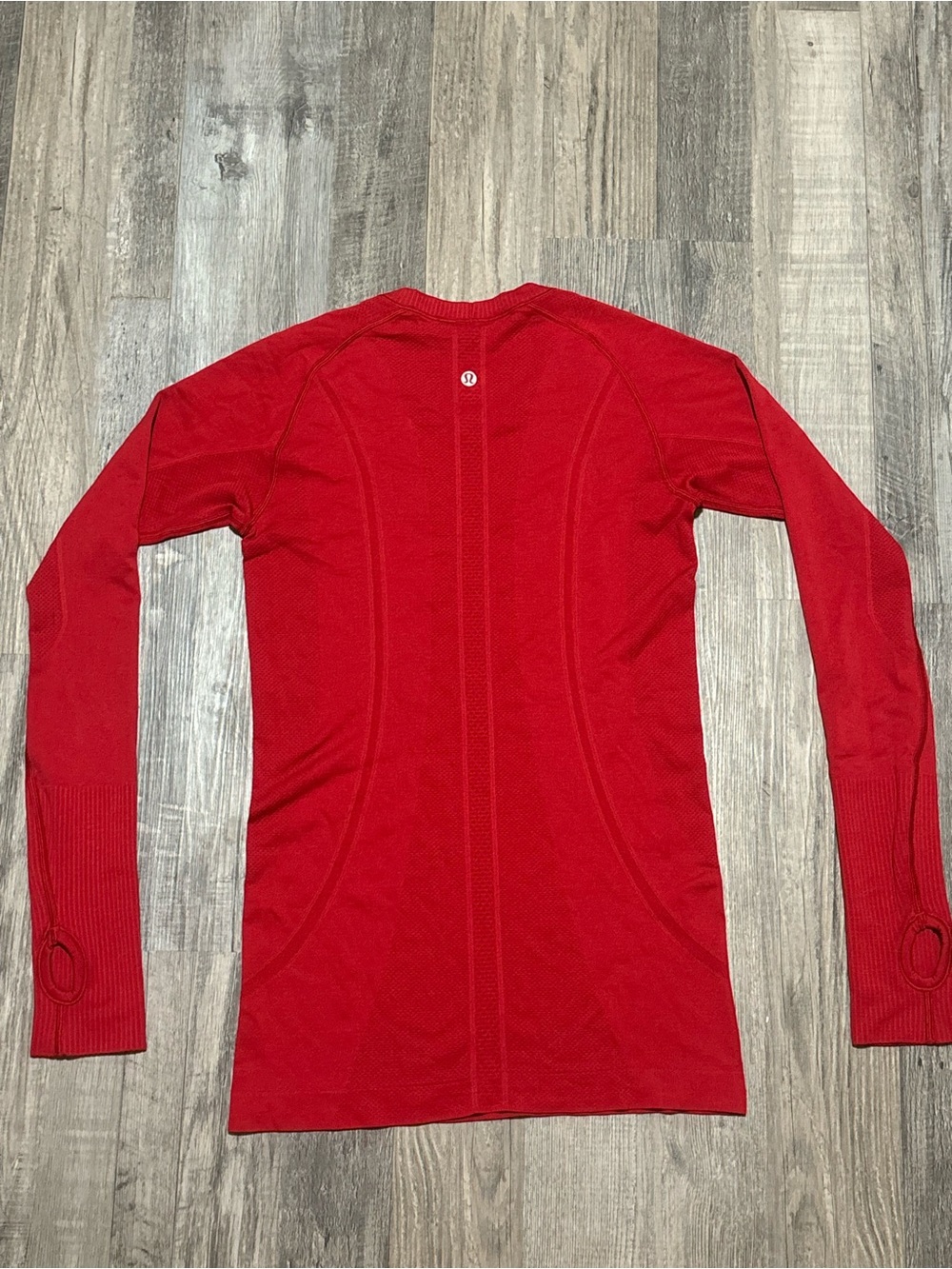 lululemon athletica Red Long-Sleeve Seamless Athletic Top